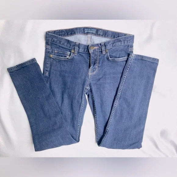 Patagonia Women’s Slim Straight Leg Blue Jeans Size: 2 |Hiking, Outdoors Size 26 - Picture 3 of 6